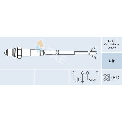 Oksijen (Lambda) Sensörü  Alfa Romeo 145 (1994->)  ZEGEN ZLS1003