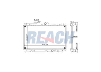 Su Radyatörü  RADISEN RR 64628  1640022080 164000D050 1640022100 164000D020 164000D030 164000D040 164000D070