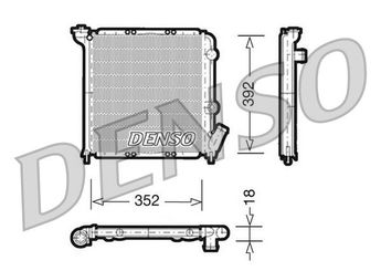 Su Radyatörü  DENSO DRM23026  DRM23026 7700773968