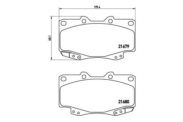 Fren Disk Balata Ön BREMBO P 83 069