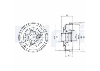 Kampana Arka Sağ veya Sol DELPHI BF426  6001548126 7700419824 7700 419 824 6001 548 126
