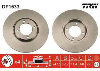 Fren Disk Ayna Ön Sağ ve Sol KALE BALATA TFD00340  1473814 1416607 1429649 1437814 151993 1549699 1591995 1591996 5022346 5022829 6010229 71BB1125BA 71BB-1125-BA 71BB1125DA 71BB-1125-DA 73BB1125CA 73BB-1125-CA 73BB1125CB 73BB-1125-CB 73BB1125DA 73BB-1125-DA 5171232300 51712-32300 5171232A00 51712-32A00 5816131000 58161-31000 5816131010 58161-31010 5H16131000 5H161-31000 5H16131010 5H161-31010