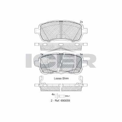 Fren Disk Balata Ön MAGNETI MARELLI 323700005900