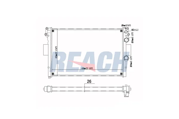 Su Radyatörü  Iveco Daily Şasi (Kasasız)(1999->)  MGA 80172