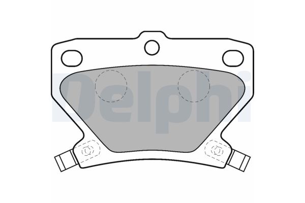 Fren Disk Balata Arka Toyota Prius (NHW20)(2004->)  DELPHI LP1513