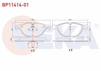 Fren Disk Balata Ön VEKA BP11414-01  
