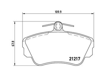Fren Disk Balata Ön MAGNETI MARELLI 363700486010  MB295690 3344061 3344787 33447871