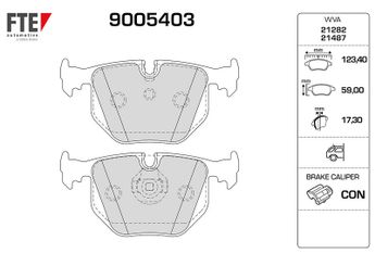 Fren Disk Balata Arka FTE 9005403  FP000120 SFP000120 SFP500210