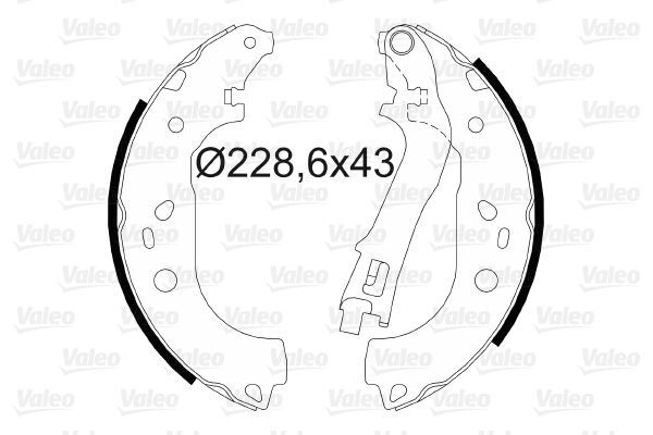 Fren Pabuçlu Balata Arka Lancia Musa (184)(2004->)  VALEO 564073