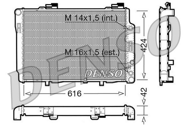 Su Radyatörü  DENSO DRM17073