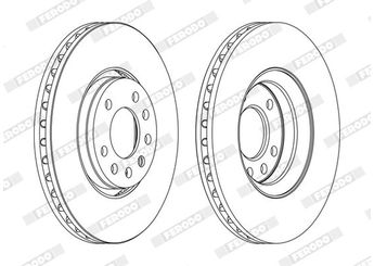 Fren Disk Ayna Ön Sağ ve Sol FERODO DDF1215C  569004 93171500 95526652 9191247 91991247
