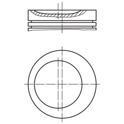 Piston (84.25MM-STD)  MAHLE 081 04 01