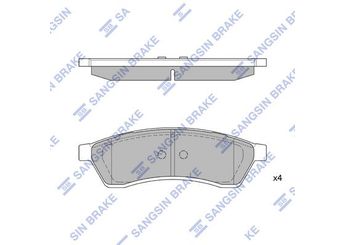 Fren Disk Balata Arka SANGSIN SP1119R  96496766 96496763 WVA24744 96475028 96446744 P96446744 5550086Z00