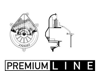 Kalorifer Motoru  MAHLE AB 72 000P  6441A0 6441.A0