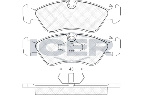 Fren Disk Balata Ön Opel Astra F Cabriolet (1993->)  KALE BALATA 21190 175 05 ANS KD13