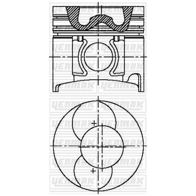 Piston (96.00MM-STD)  YENMAK 31-04570-000