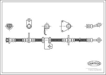 Fren Hortumu Ön Sağ veya Sol CORTECO 19032899  19032899 46410SH3033 46410SH3034
