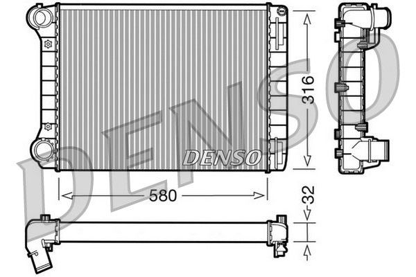 Su Radyatörü  DENSO DRM09101