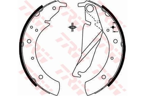 Fren Pabuçlu Balata Arka BMW 5 Serisi Sedan (E28)(1981->)  TRW GS8209