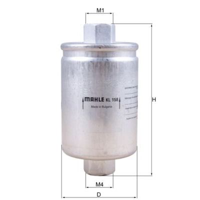 Yakıt Filtresi  Daewoo Espero (1995->)  MAHLE KL 158