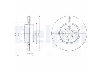 Fren Disk Ayna Ön Sağ ve Sol DELPHI BG4116C  435120D060 435120D060000 43512-0D060 435120D260