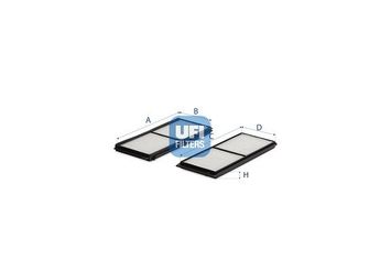 Polen Filtresi  UFI 53.219.00  D65161J6X D651-61-J6X D65161J6X9A D651-61-J6X-9A