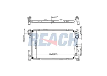 Su Radyatörü  RADISEN RR 627012  A0995002603 A0995002503 RR627012 995002503 0995002503 995002603 0995002603