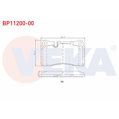 Fren Disk Balata Ön Cupra Formentor (KM7)(08.2020->)  VEKA BP11200-00