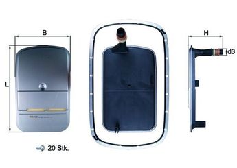 Şanzıman Yağ Filtresi  MAHLE HX 159KIT  24117557070 1423604 24111423604 24117508517 24117510012 24117533699 7508517 7510012 7533699 7557070 96041958 747479 0747479