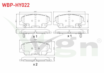 Fren Disk Balata Ön WGN WBP-HY022  