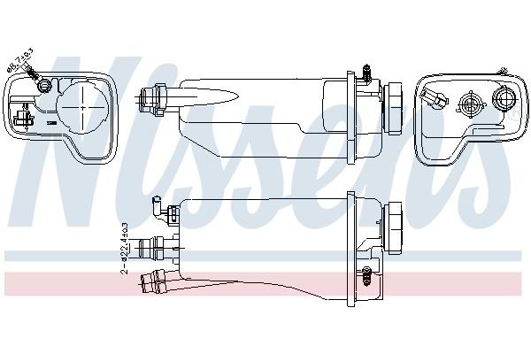 Radyatör Yedek Su Deposu  BMW 5 Serisi Sedan (E39)(1995->)  NISSENS 996361