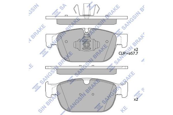 Fren Disk Balata Ön SANGSIN SP4024