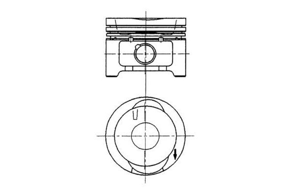 Piston (75.01MM-0.50)  KOLBENSCHMIDT 92228620