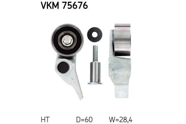 Vantilatör Kayış Gergi Rulmanı  SKF VKM 75676