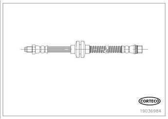 Fren Hortumu Ön Sağ veya Sol CAVO C901 081A  8200708615