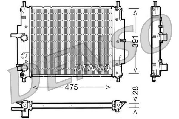 Su Radyatörü  DENSO DRM09036