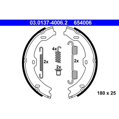 El Fren Balatası  Mercedes CL Coupe (BM 216)(07.2006->)  ATE 03.0137-4006.2