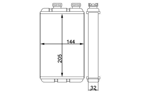 Kalorifer Radyatörü  BMW 3 Serisi Sedan (E46)(1998->)  MAHLE AH 86 000S