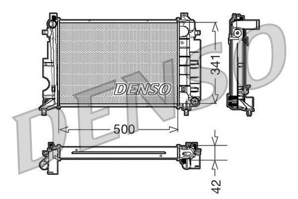 Su Radyatörü  DENSO DRM25014