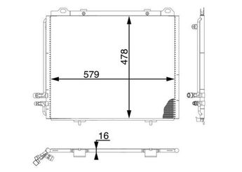 Klima Radyatörü  MAHLE AC 196 000S  A2108300570 2108300270 2108300570 A2108300270 A 210 830 02 70 A 210 830 05 70