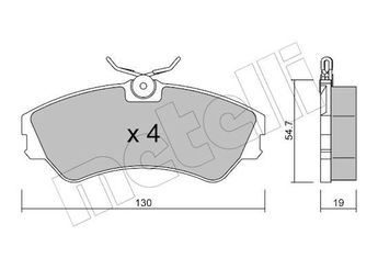 Fren Disk Balata Ön METELLI 22-0162-0  701698151C 701698151 701 698 151 701 698 151C