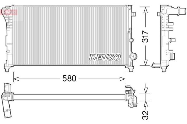Su Radyatörü  DENSO DRM09089