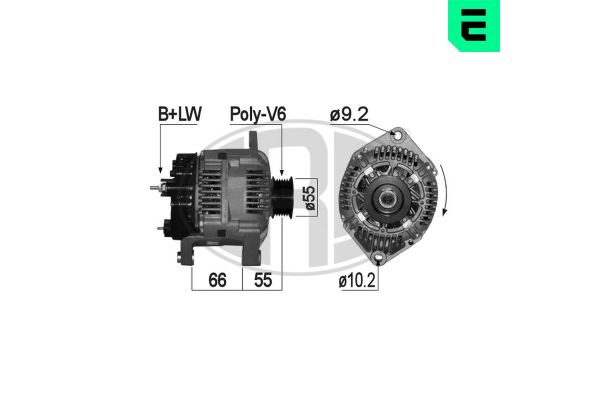 Alternatör  Renault Laguna (B56)(04.1998->)  ERA 209139A