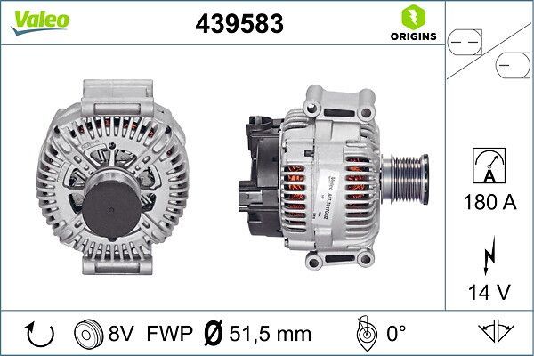 Alternatör  VALEO 439583