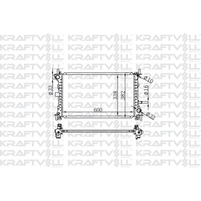 Su Radyatörü  Ford Focus S.Wagon (CAK)(1998->)  KRAFTVOLL 08040040