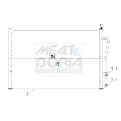 Klima Radyatörü  Ford Fusion (CBK)(2002->)  DELPHI TSP0225459