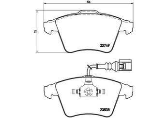 Fren Disk Balata Ön BREMBO P 85 090  7L6698151B