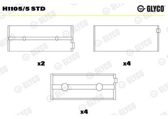 Ana Yatak (0.25)  KOLBENSCHMIDT 37022610  4M5Q6A339AA 1S4Q6333AB 1365173