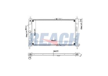 Su Radyatörü  ORİS MCH001023  96143947 96109532 96109832A 96109532A
