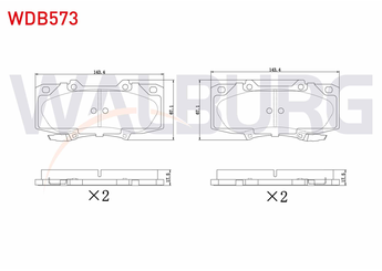 Fren Disk Balata Ön WALBURG WDB573  